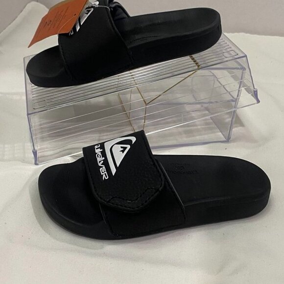 Quiksilver Sunset Slide Adjust Black Sandals Youth 12 / EU 29 - Picture 6 of 9